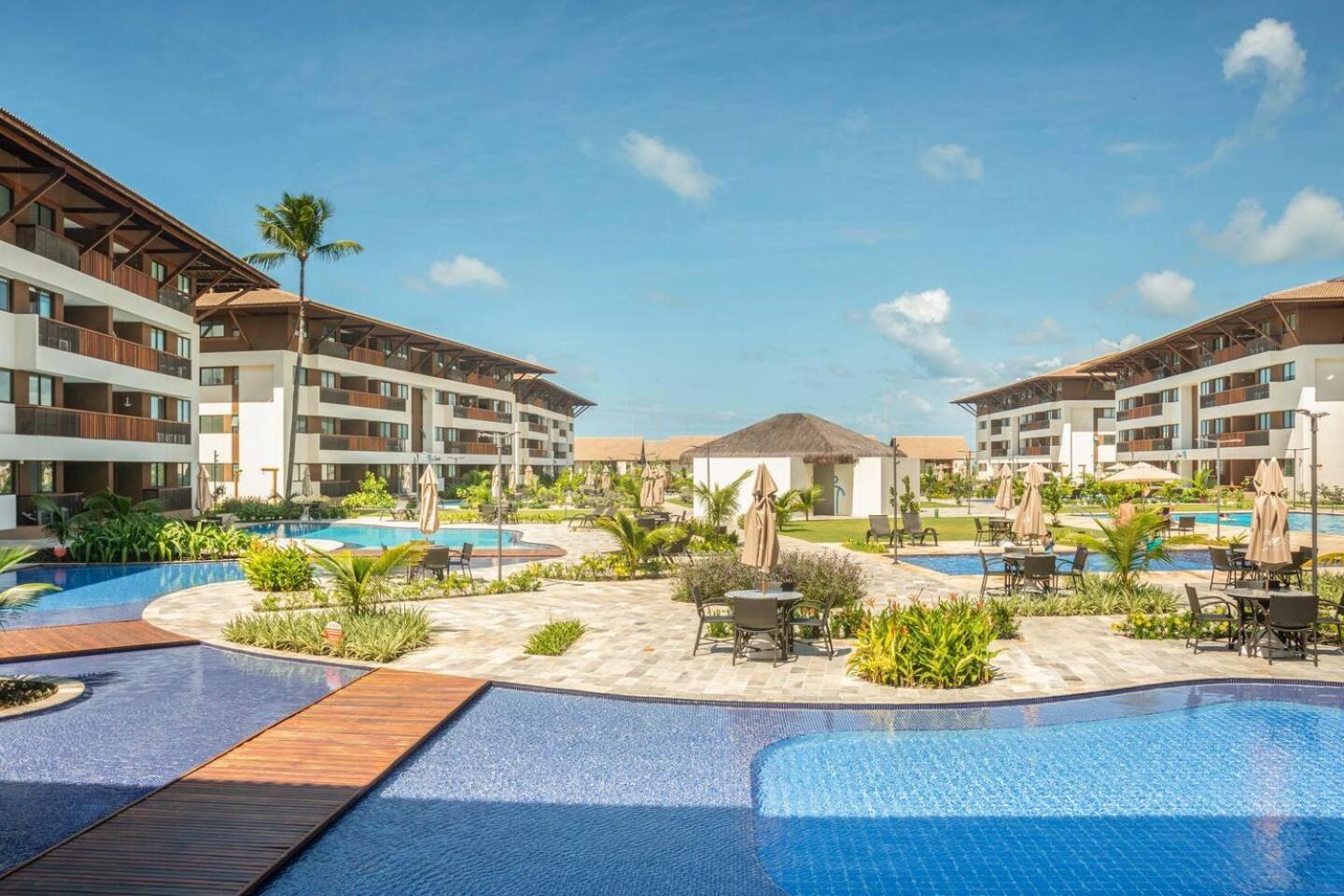 Cupe Beach Living Resort Beira Mar Porto De Galinhas Flat Luxo Sofisticado 3Qts Ngoại thất bức ảnh